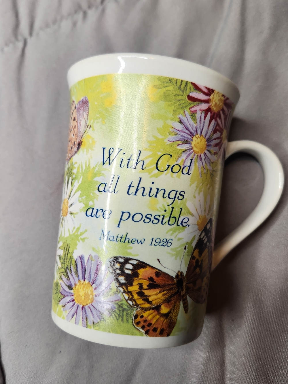 Dicksons Butterfly Scripture Mug